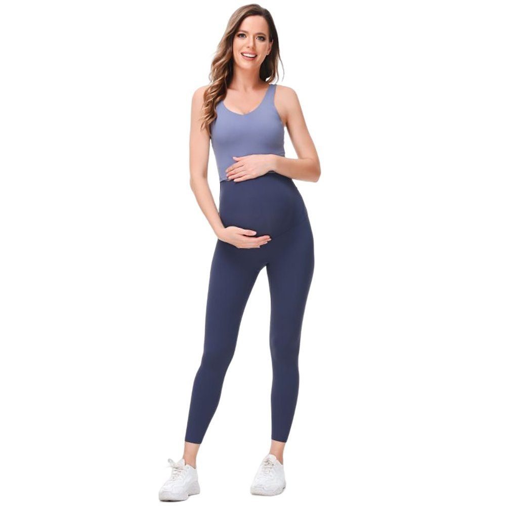 YYV Umstandssweathose Umstandsleggings Lange,Bequeme Umstandsleggings Schwanger Damen Schwangerschafts-Leggings Umstandsmode für den Alltag und Sport