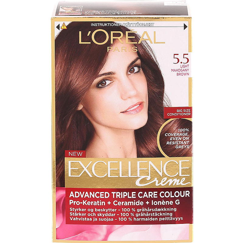 Loreal L'Oréal hårfarge 5.5 lys mahogni brun