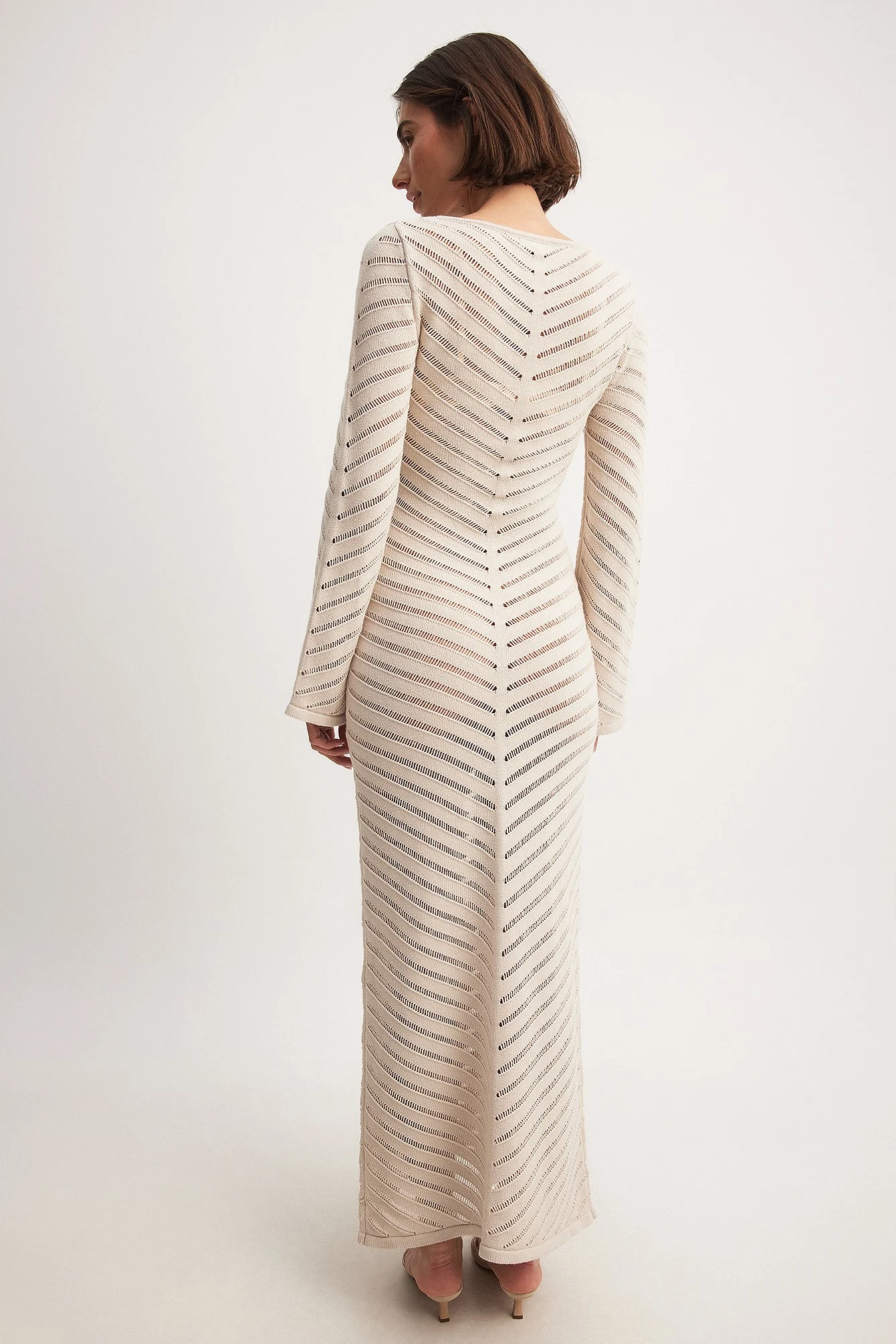 Gestricktes Maxikleid mit Muster