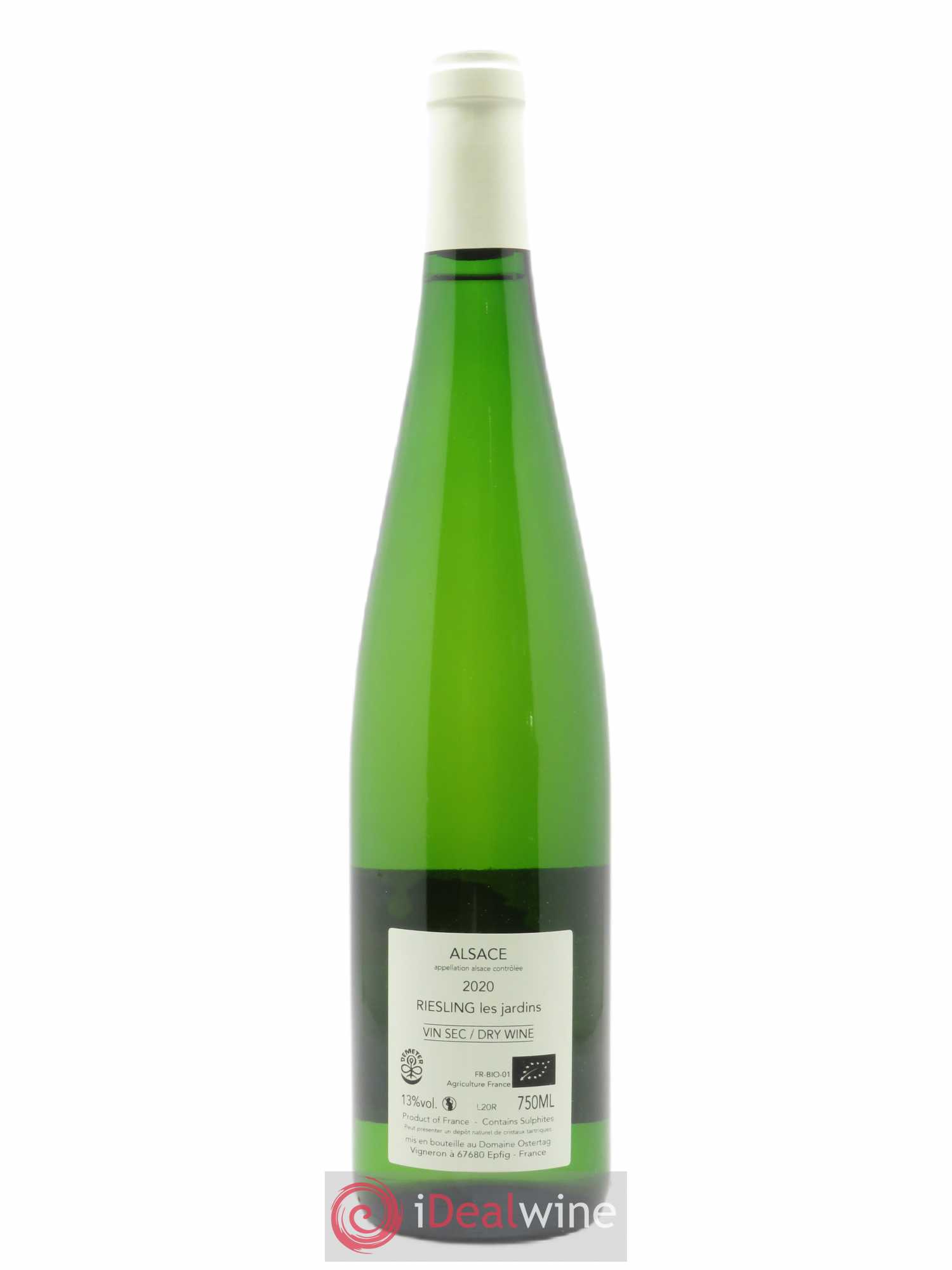 Riesling Les Jardins Ostertag (Domaine)  2020 - Lot de 1 Bouteille