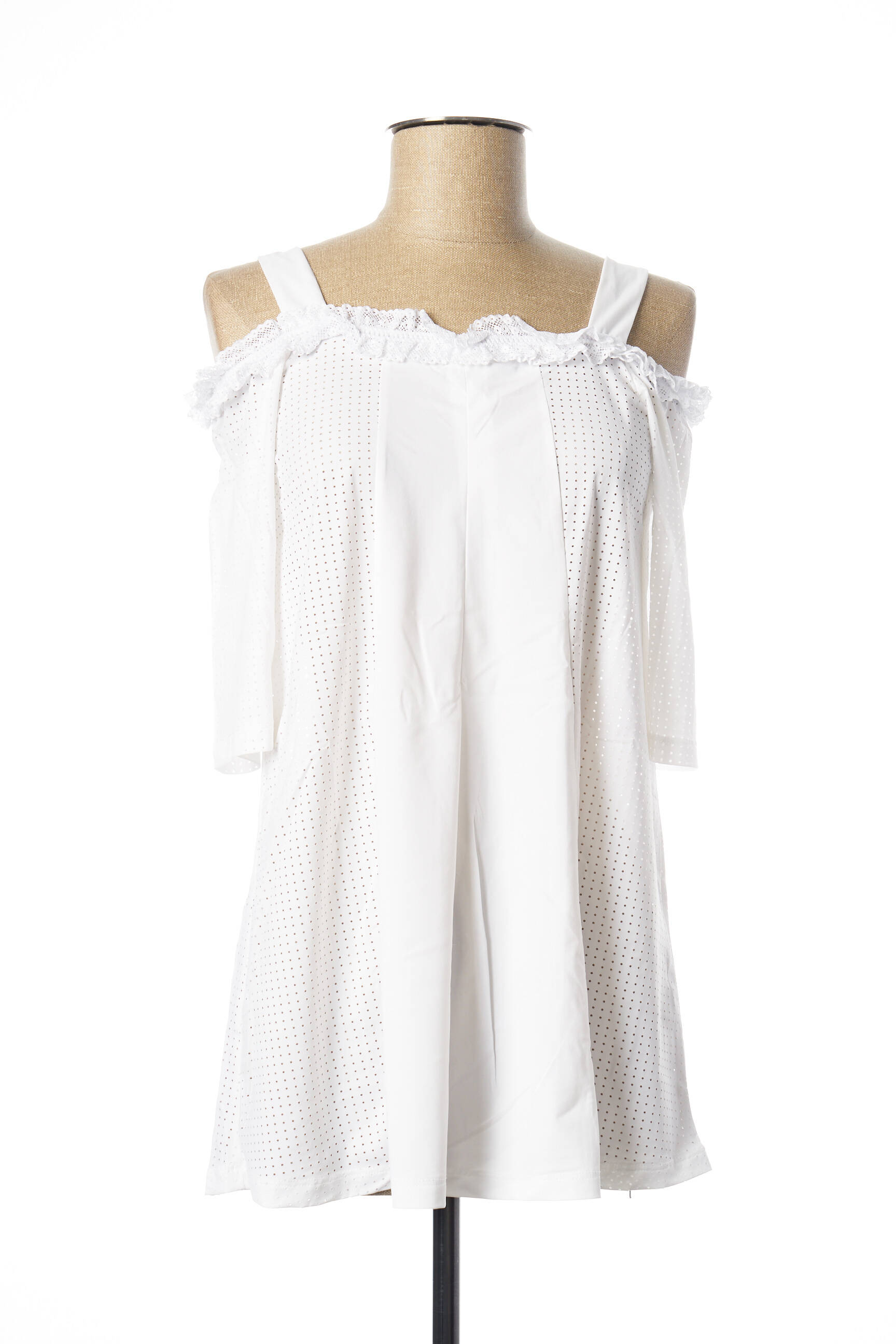 G Oze Tuniquemanchelongue Femme couleur blanc