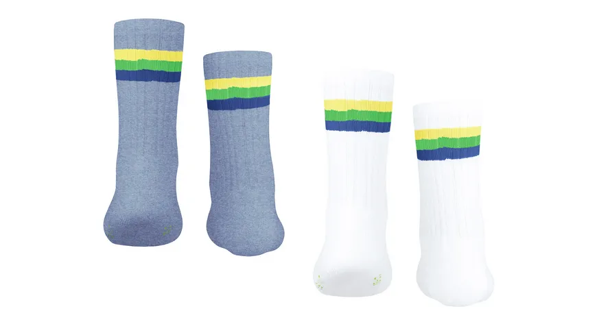 ESPRIT Kinder Tennissocken Stripe 2er Pack blue