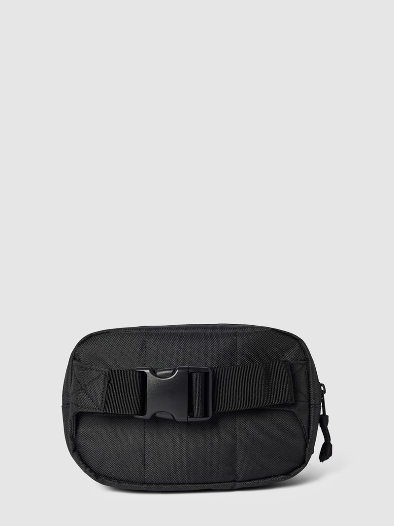Bauchtasche mit Label-Stitching Modell 'STREET PACK' in schwarz