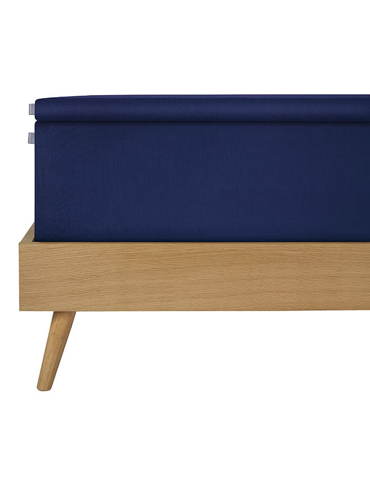 Schiesser Topperspannbettlaken ''Flexi'' in Dunkelblau günstig kaufen 180x200 cm