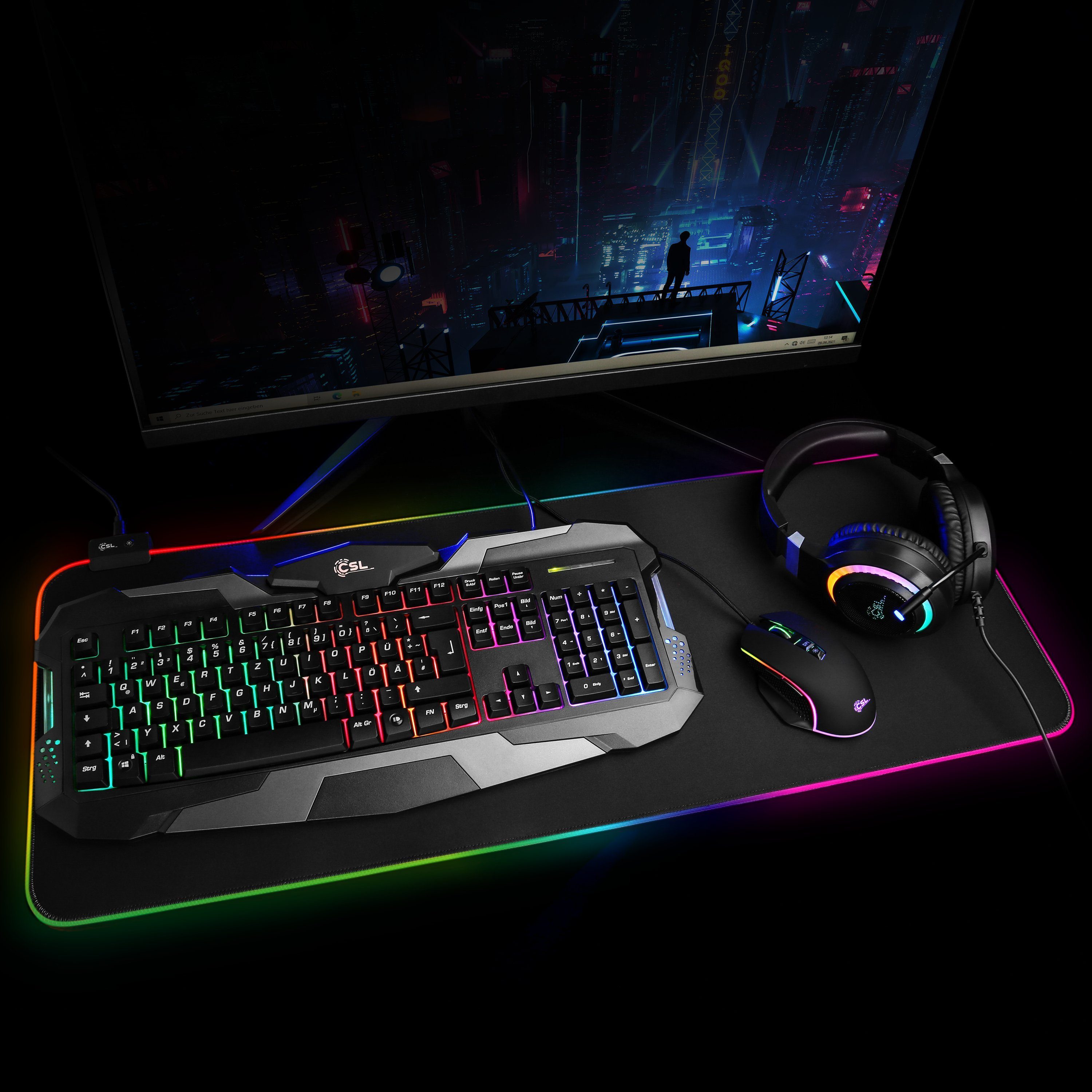 CSL Aqueon C55111 Advanced Edition Gaming-PC (Intel® Core i5 12400F, GeForce RTX 3060, 16 GB RAM, 1000 GB SSD, Wasserkühlung)