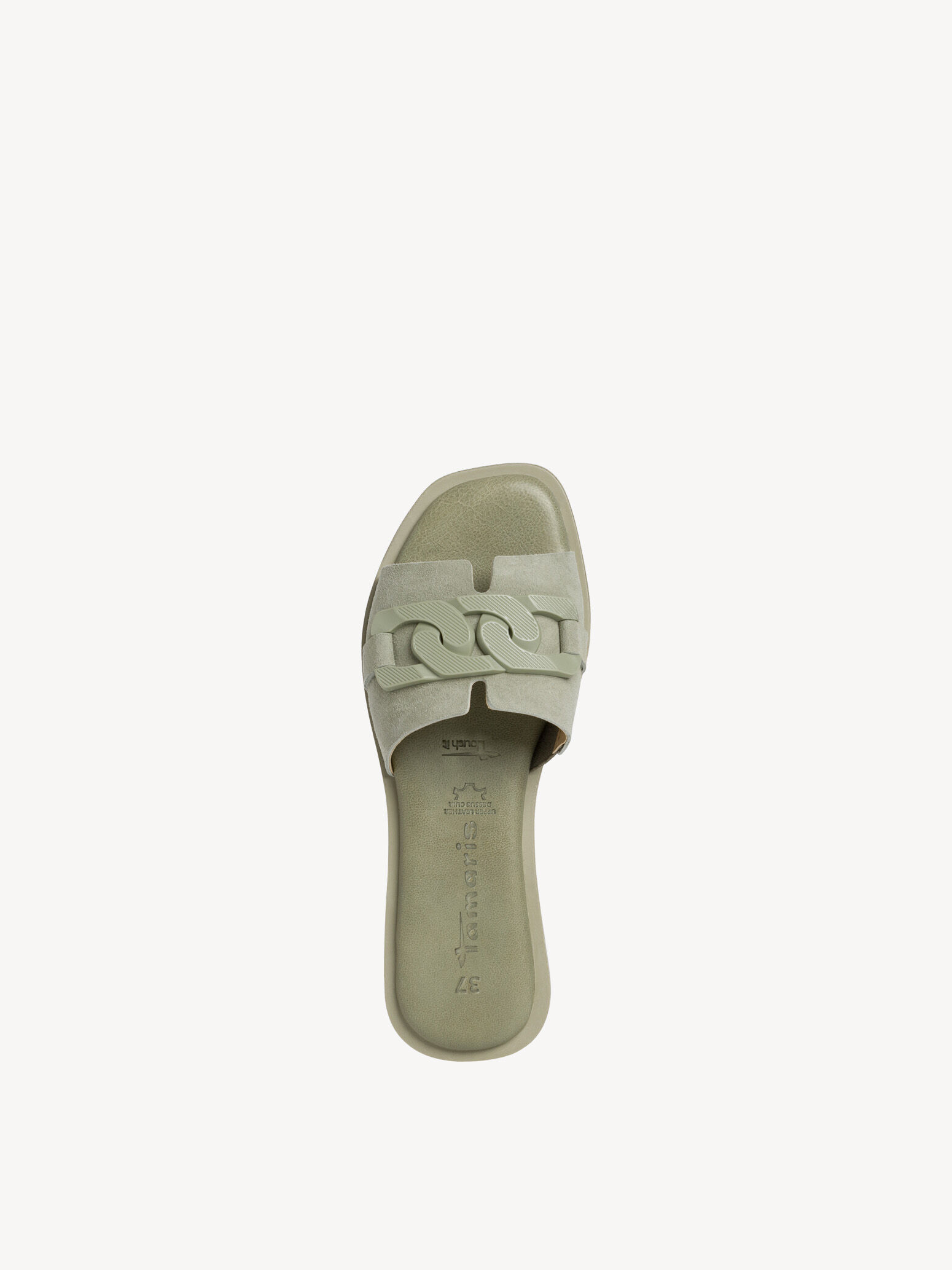 Mule en cuir - vert
