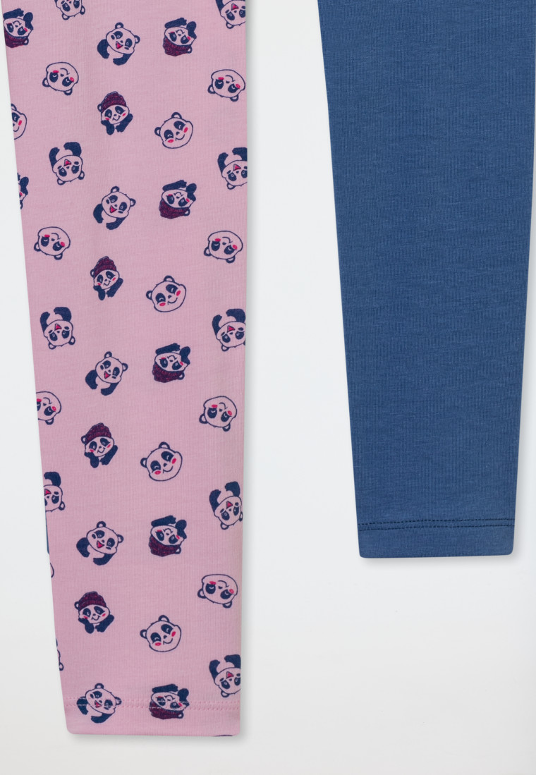 Leggings 2er-Pack Pandas mehrfarbig - 95/5