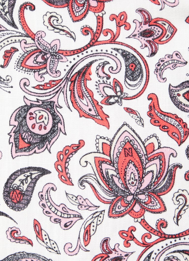 NIKKIE  Baisha blouse in linnenblend met paisley dessin