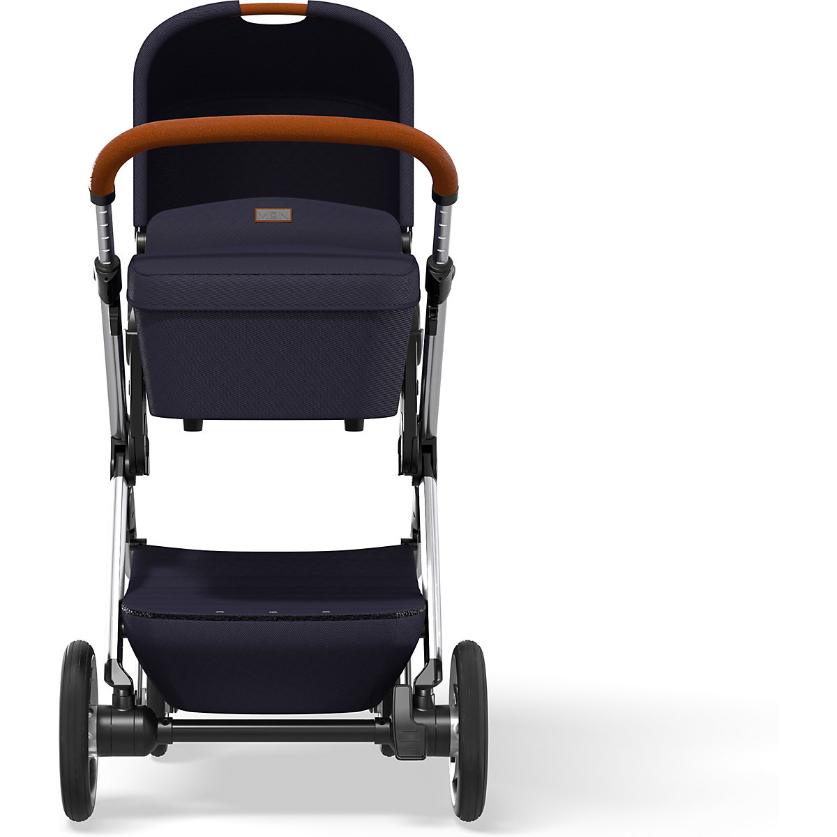 Kombi Kinderwagen N° ONE, navy  original WF , graues Gestell