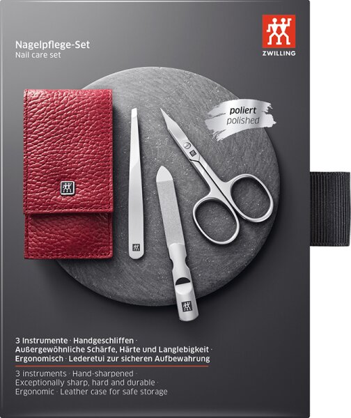 ZWILLING Beauty Classic Nagelpflege-Set - red Maniküre-Set