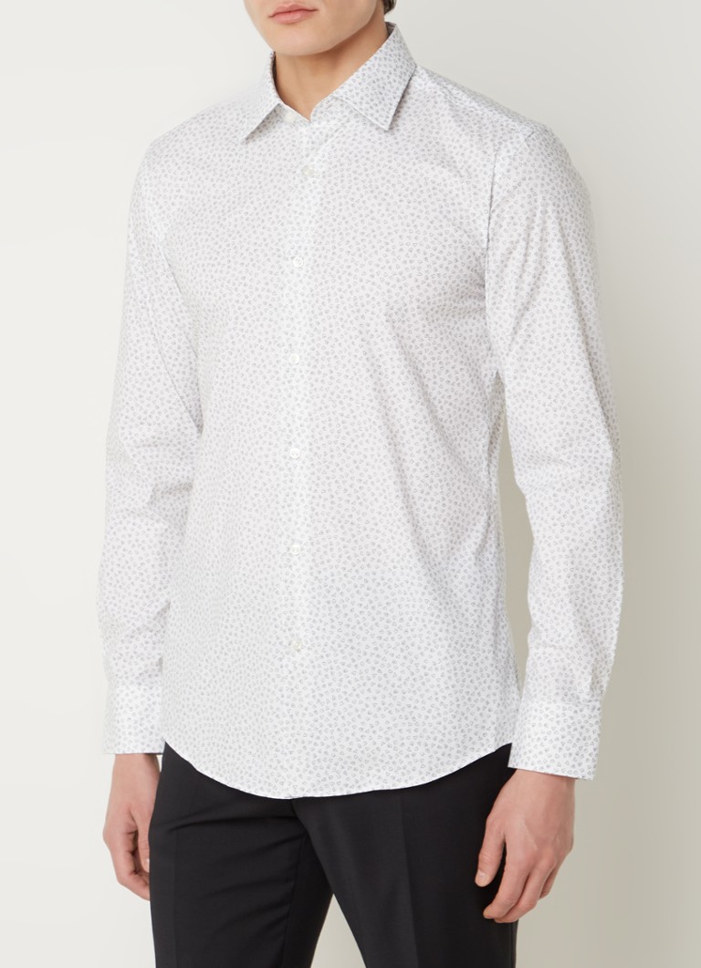 Cămașă HUGO BOSS H-Hank cu imprimeu și cămașă ajustată