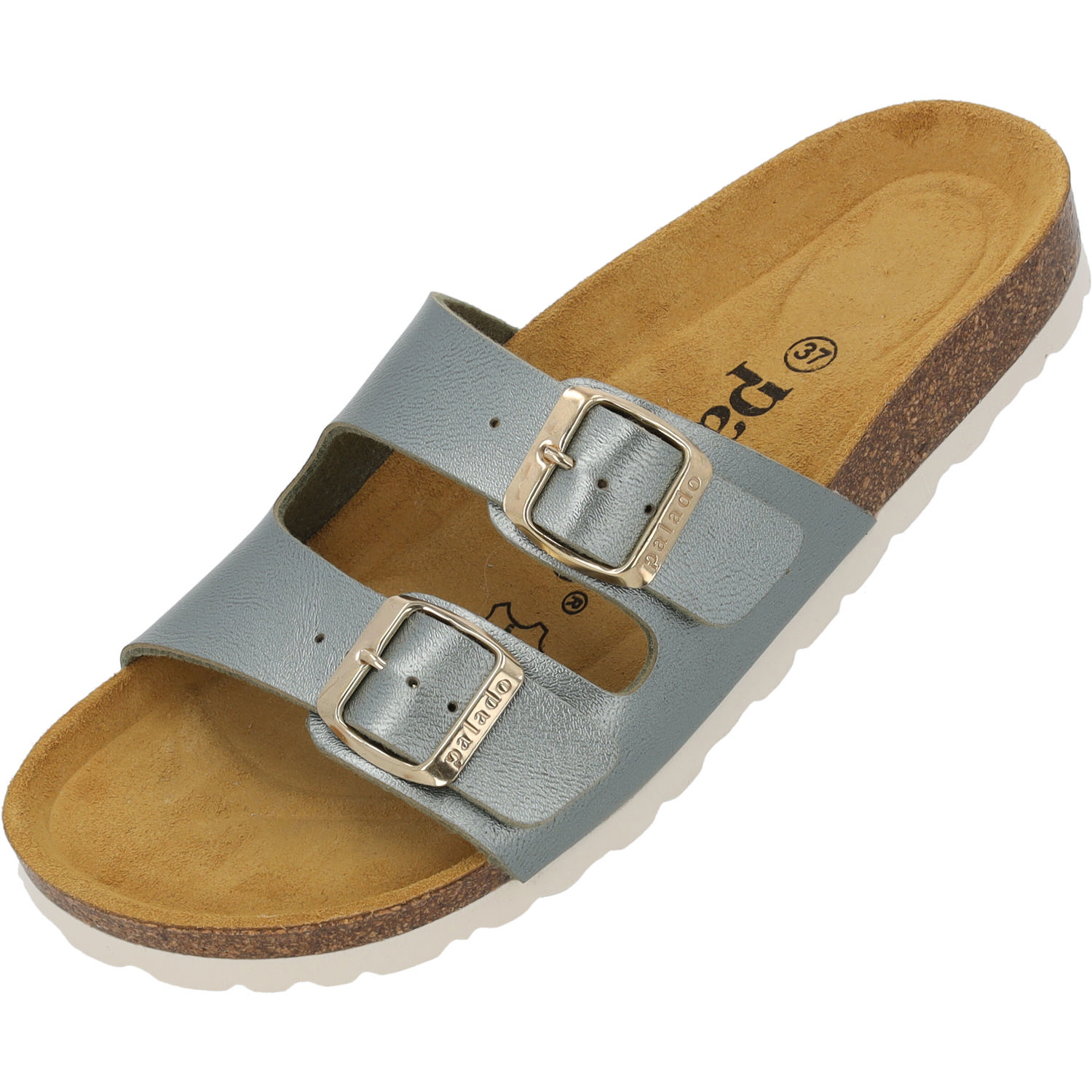 Palado Milos Metallic, Pantoletten, Damen, Grün