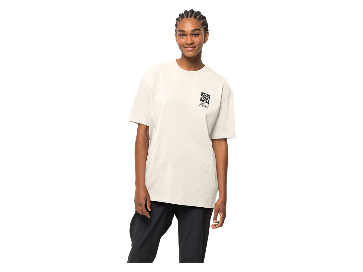 Jack Wolfskin Eschenheimer Back Egret Unisex T-Shirt