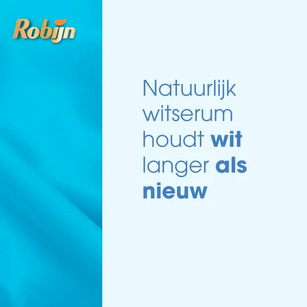 Detergente líquido Robijn Small & Powerful Radiant White, 2 x 1190 ml, 78 lavados