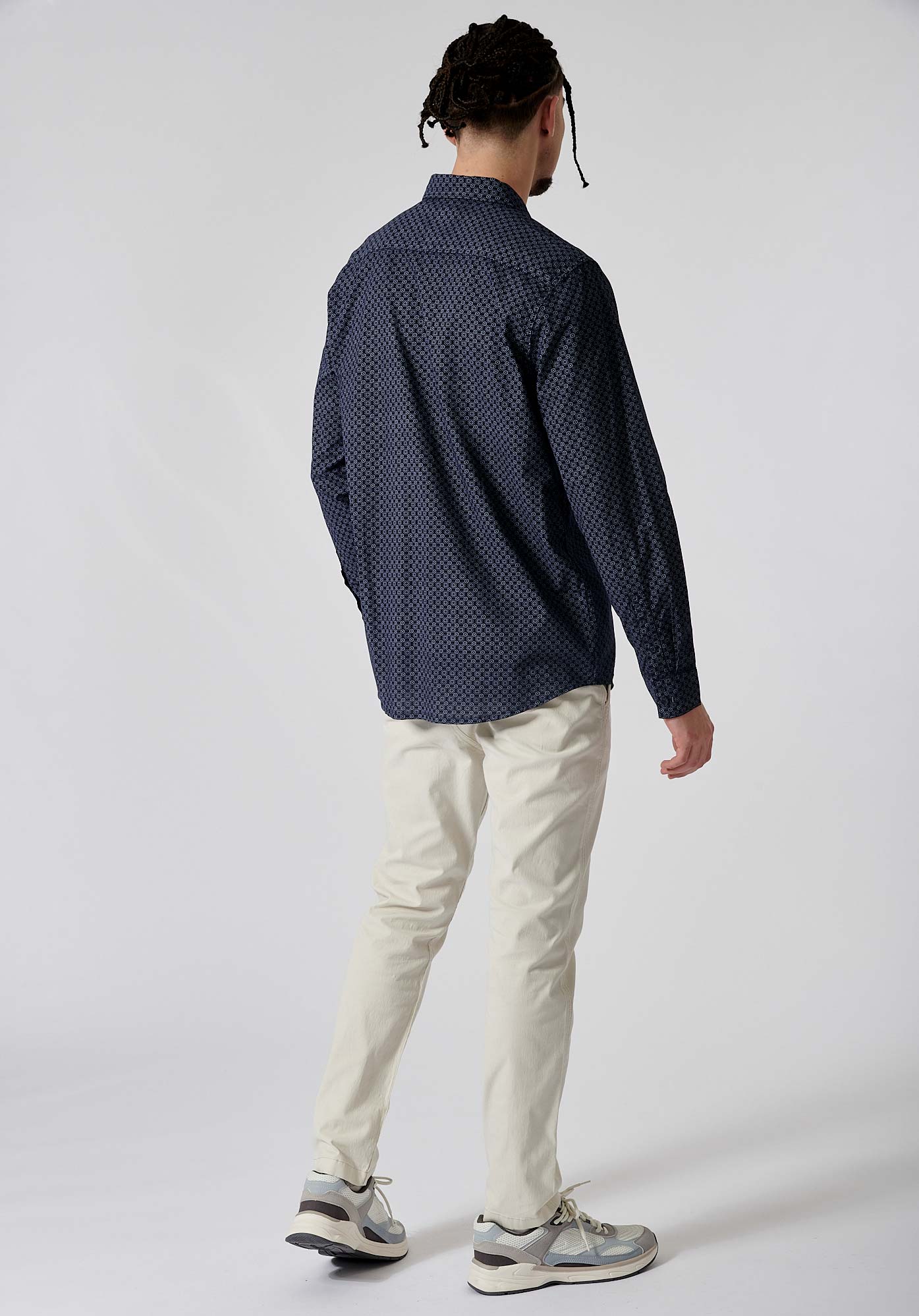 ROMER  Chemise bleue imprimée homme