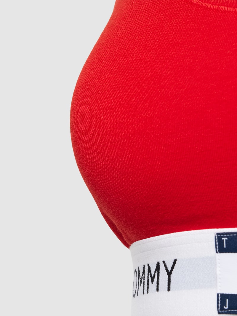 Bralette mit Logo-Saum Modell 'HERITAGE' in rot