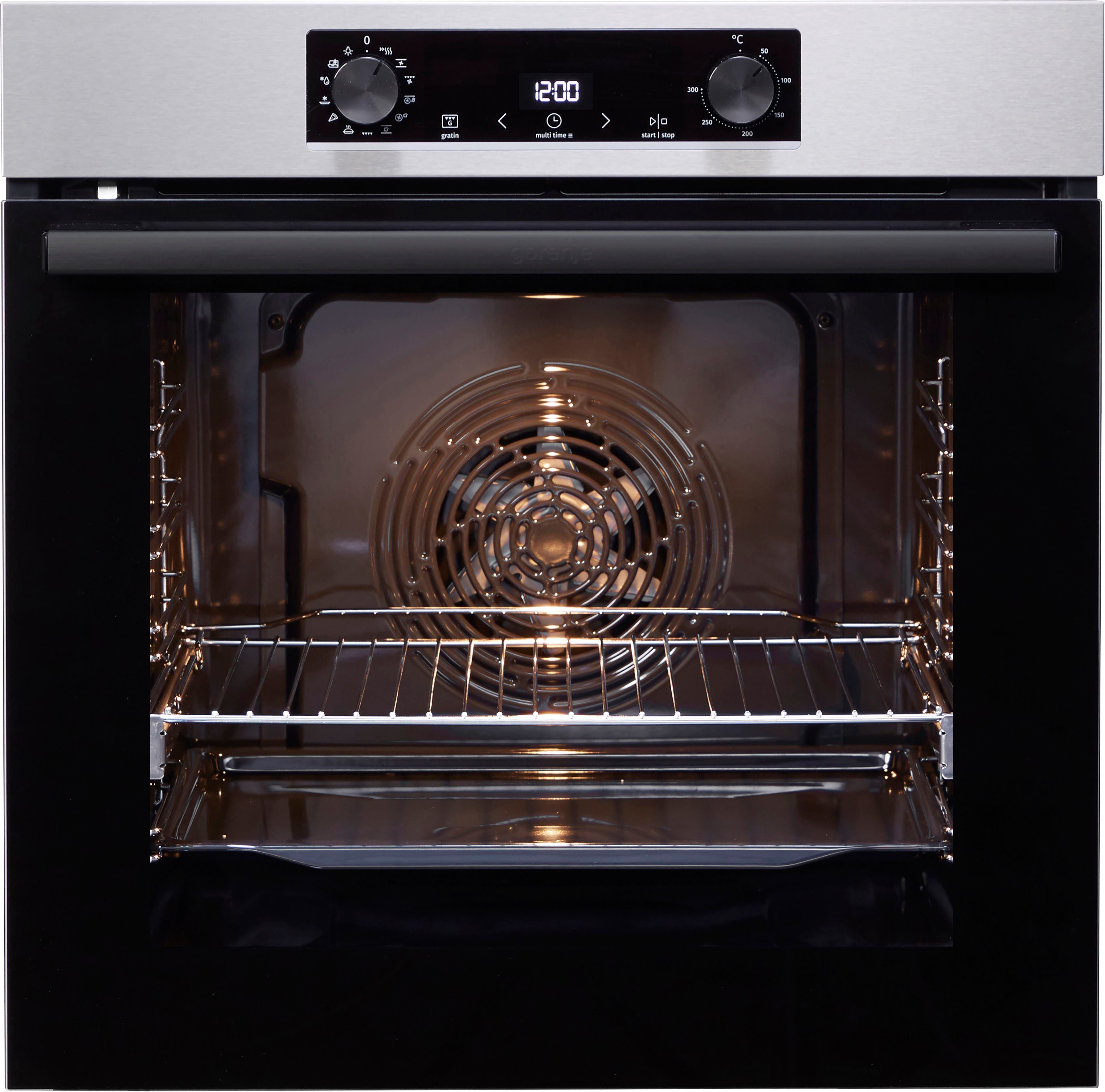 GORENJE Backofen-Set Pacific Backofen-Set Pyrolyse/Induktion 2021, mit 1-fach-Teleskopauszug, Pyrolyse-Selbstreinigung, Pyrolyse Backofen & Induktionskochfeld