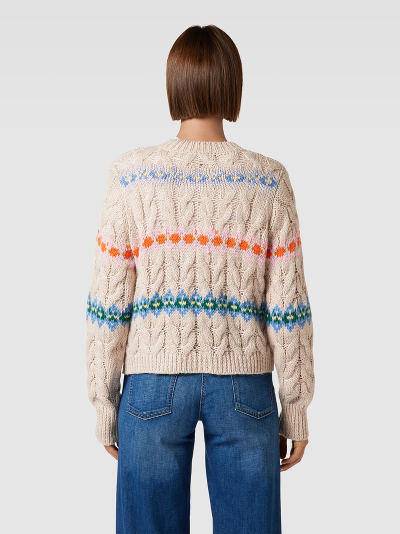 Strickjacke mit Knopfleiste Modell 'ALDENE' in beige