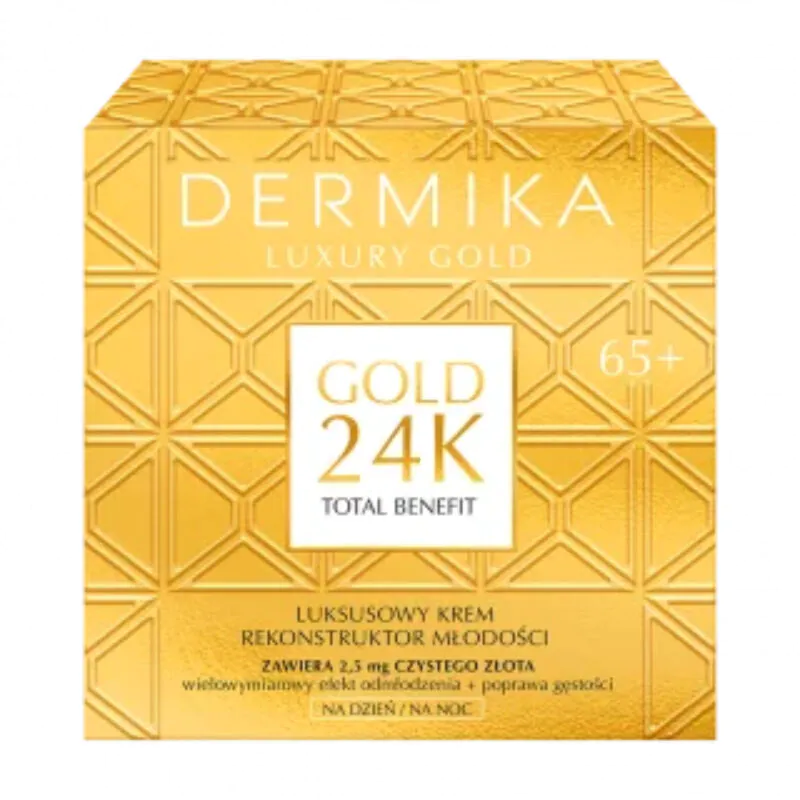 Dermika Luxury Gold 24k luksuzna krema za obnovu kože 65+ dan/noć