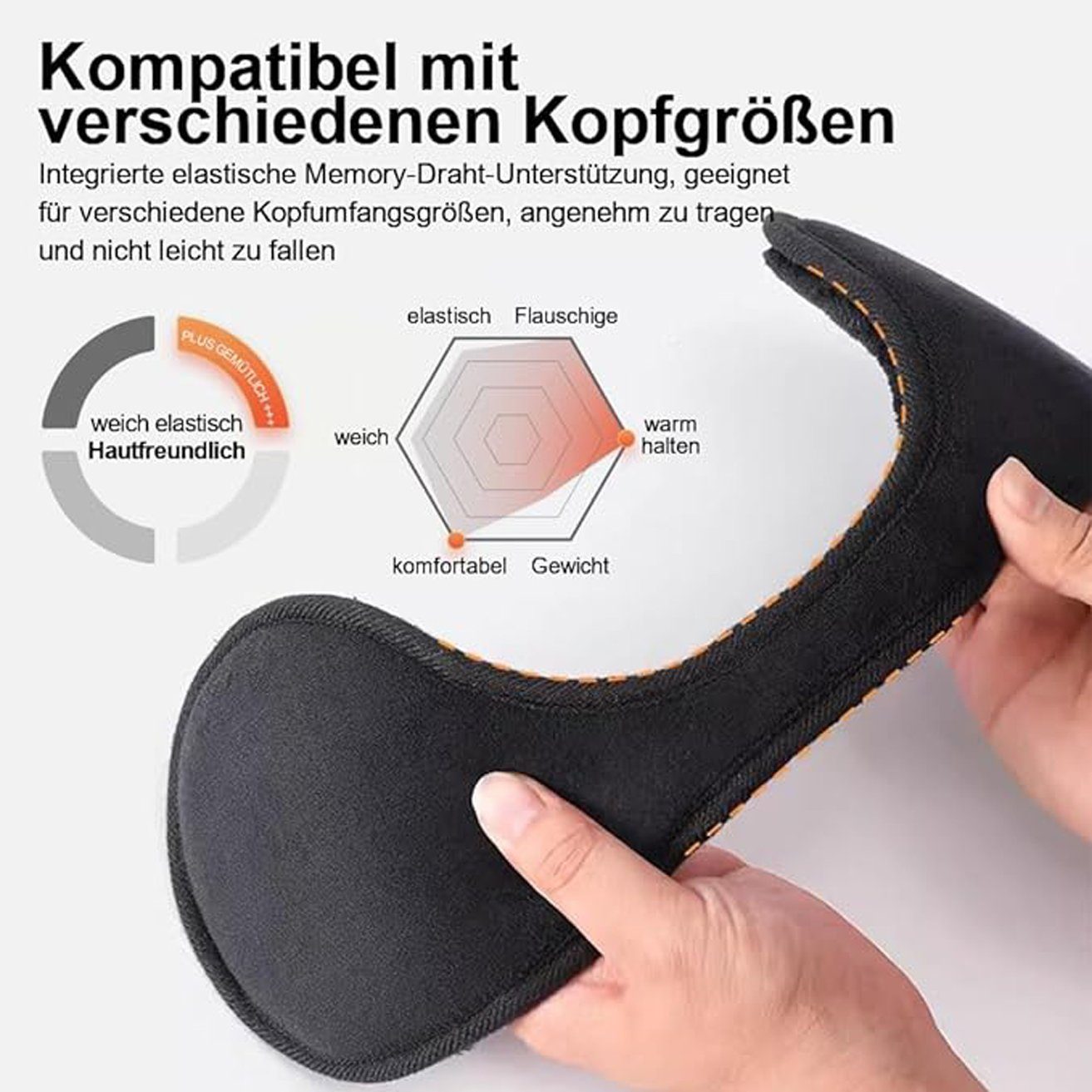 HOHEA H Ohrenwärmer Ohrenwärmer,Fashion Winter Unisex Ear Muffs,Plüsch-Ohrenschützer (1-St) Für Kälteschutz und Ohrenschützer OutdoorOhrenschützer Einheitsgröße
