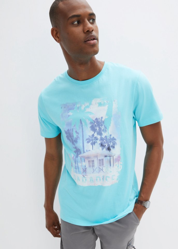 T-Shirt mit Komfortschnitt und Fotodruck