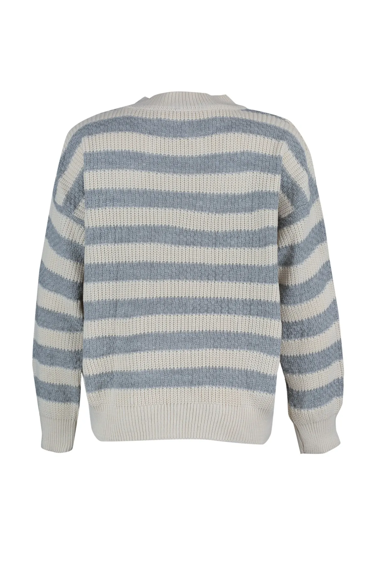 Trendyol Collection  Ecrufarbener Strickpullover mit weiter Passform TWOAW23KZ00516