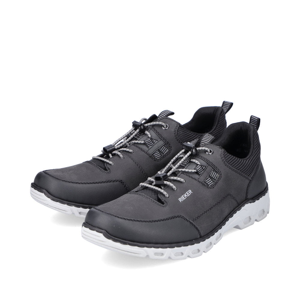 Rieker Herren Slipper tiefschwarz