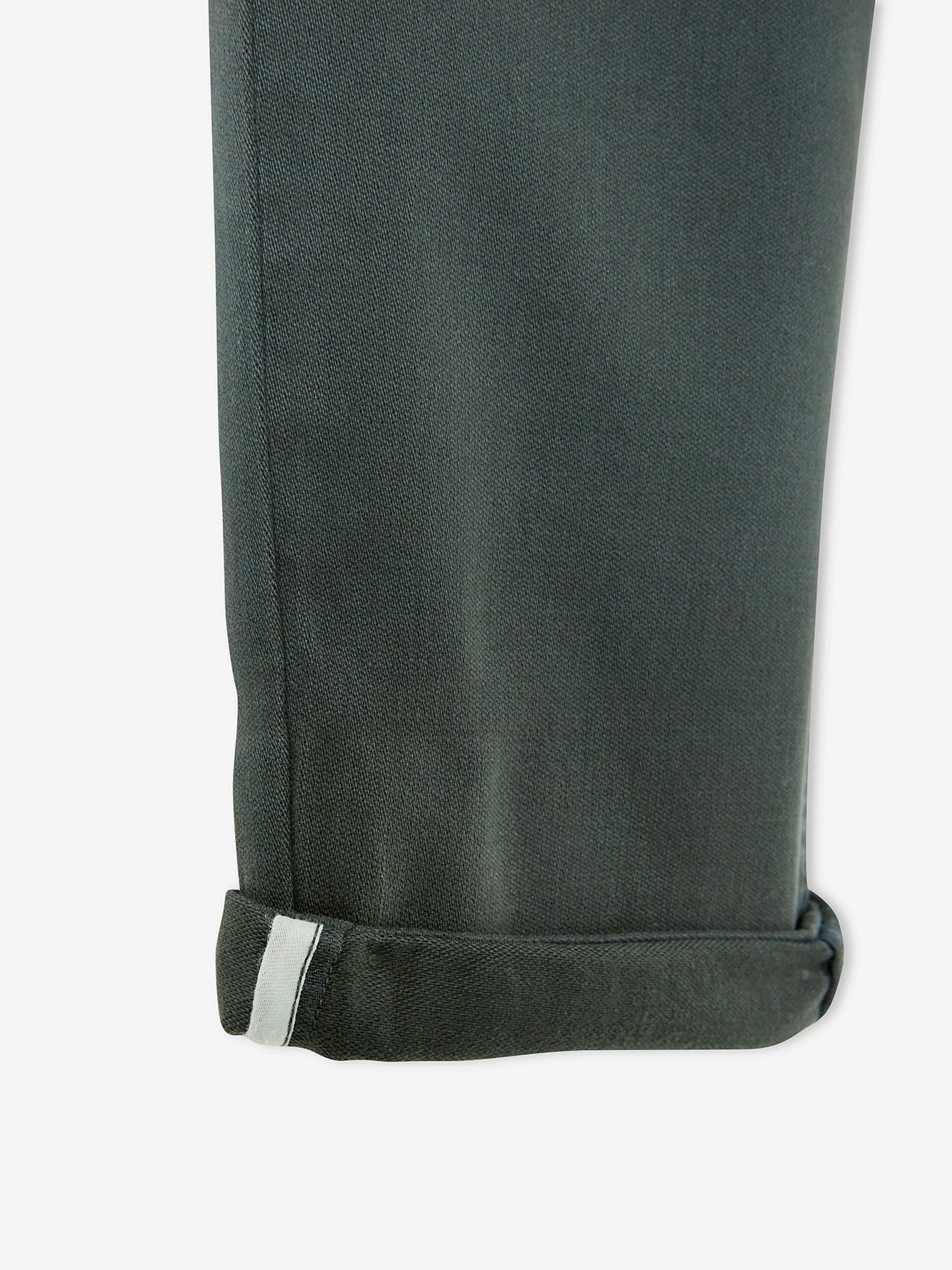 Vertbaudet Jungen Chinohose mit Schlupfbund Oeko-Tex - grün