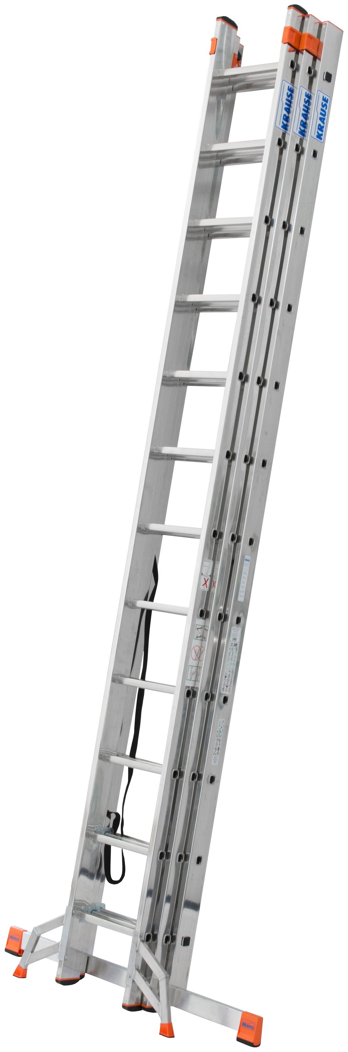 KRAUSE Vielzweckleiter Tribilo, Alu, 3x12 Sprossen, Arbeitshöhe ca. 930 cm