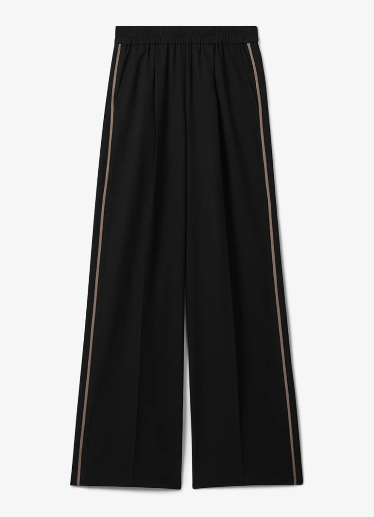 Pantaloni Reiss Remi cu talie înaltă și croi larg