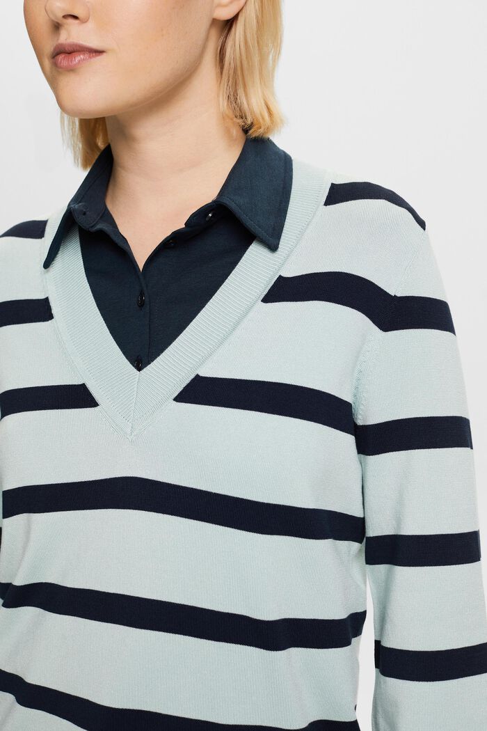 Pullover mit V-Ausschnitt