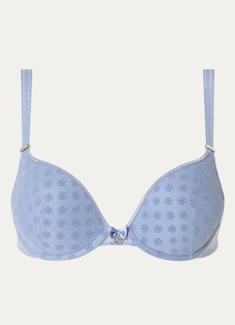 Sutien push-up Marlies Dekkers cu cristale și fulgi de zăpadă