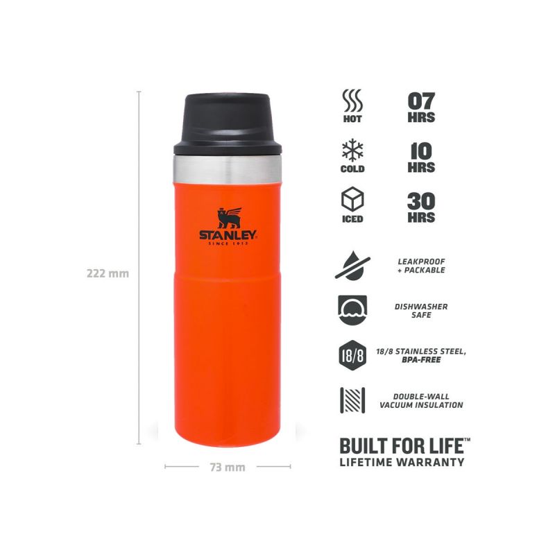 Stanley Classic Trigger-Action Travel Mug 16oz \/470ml Blaze Orange