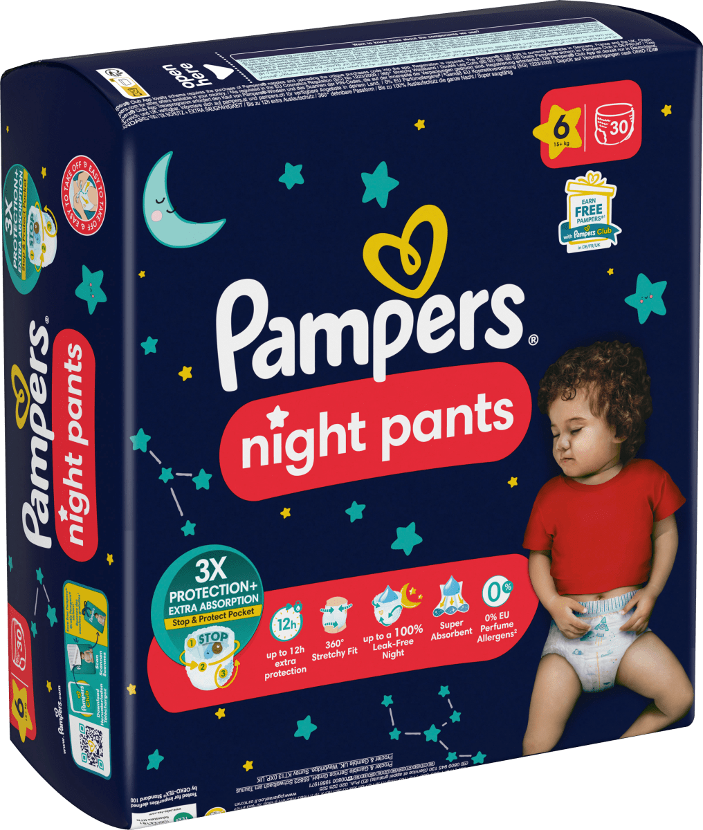 Baby Pants night Baby Dry Gr. 6 (15+ kg), 30 St