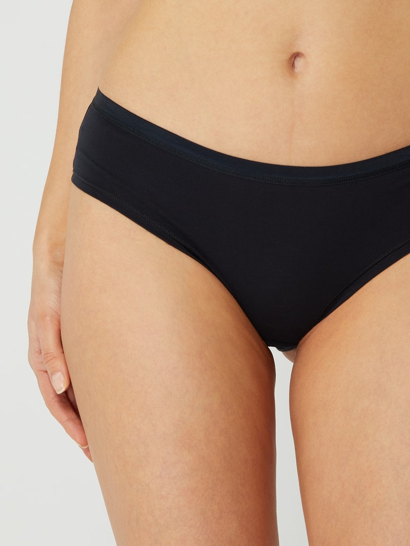 Slip mit elastischem Bund im 2er-Pack in schwarz