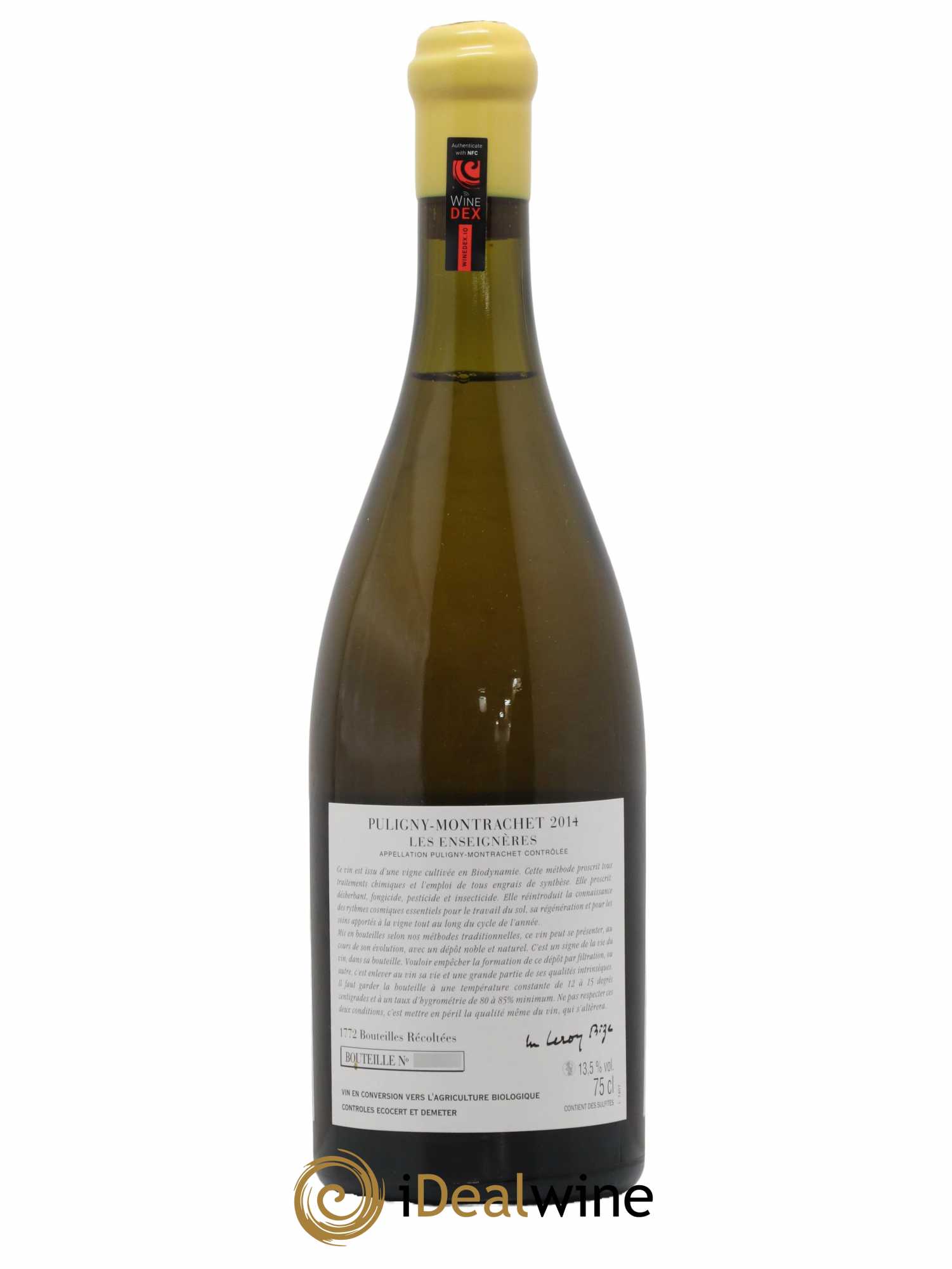 Puligny-Montrachet Les Enseignères d'Auvenay (Domaine)  2014 - Lot de 1 Bouteille