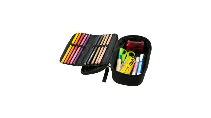 WALKER  Pencil Box Classic Black Melange schwarz