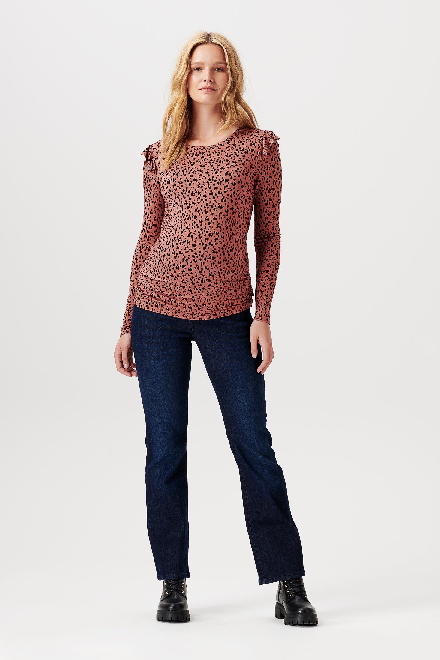 Noppies Umstandsshirt Noppies Langarmshirt Spiro (1-tlg)