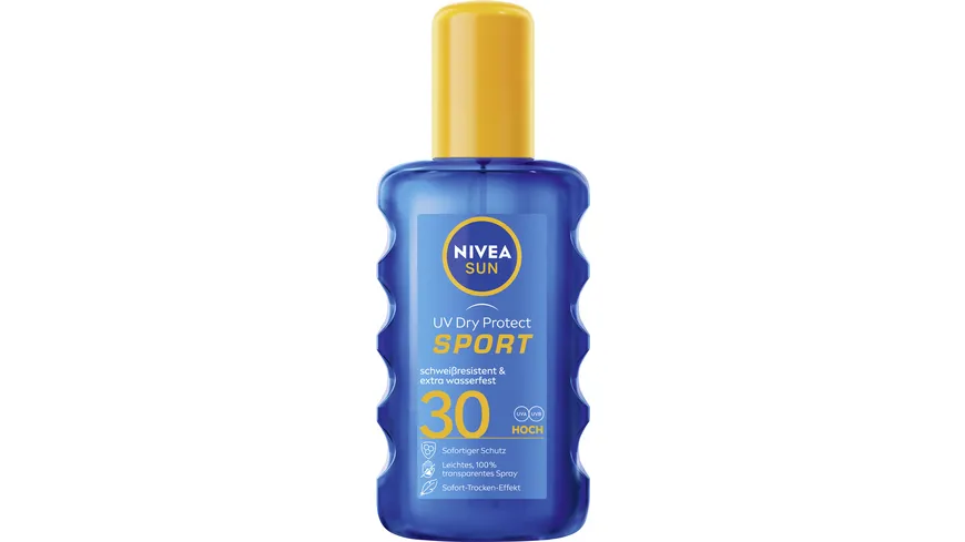 NIVEA SUN UV dry Protect Sport Transparentes Spray LF30 200 ml