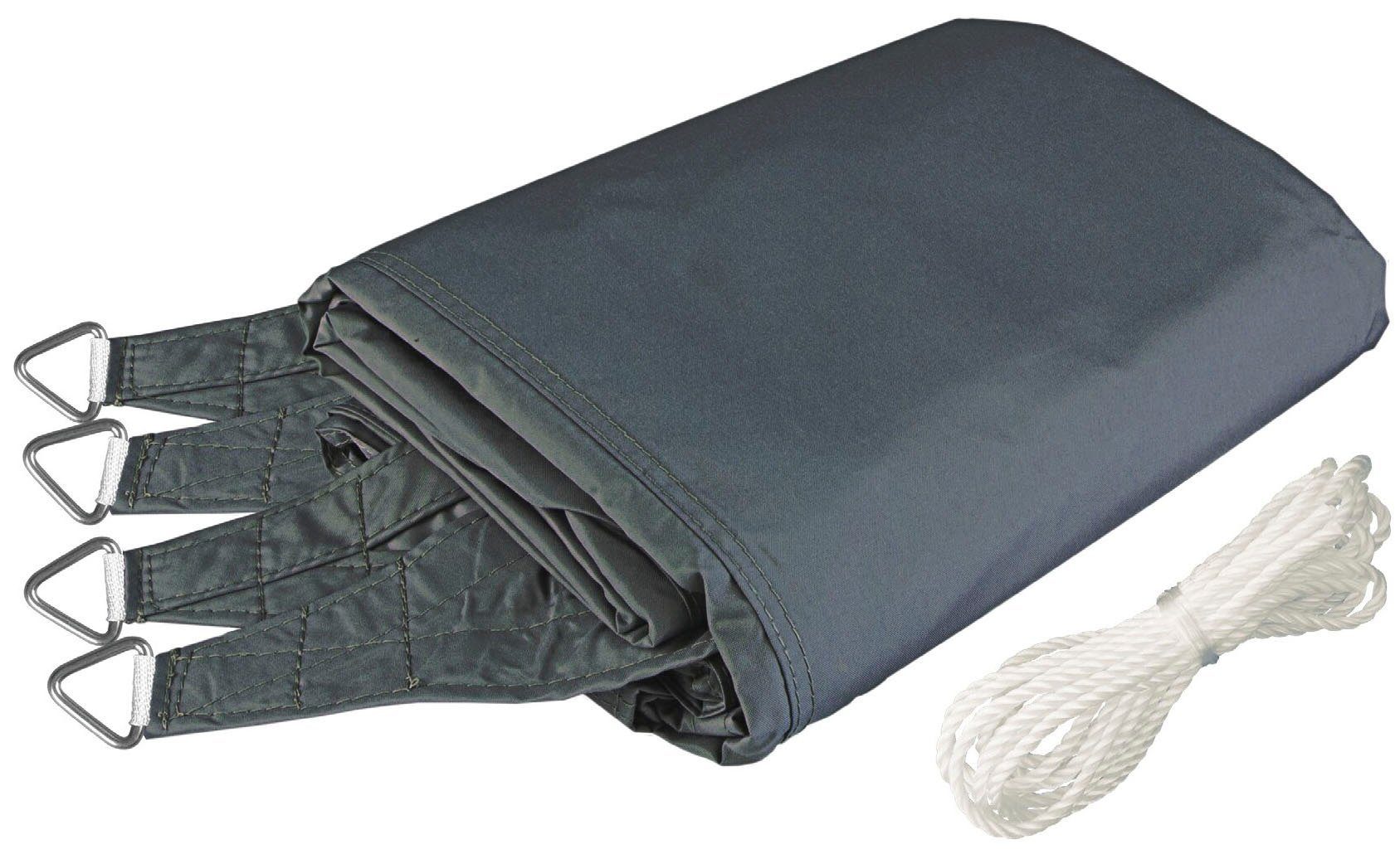 Windhager Sonnensegel Cannes Quadrat, 5x5m, anthrazit