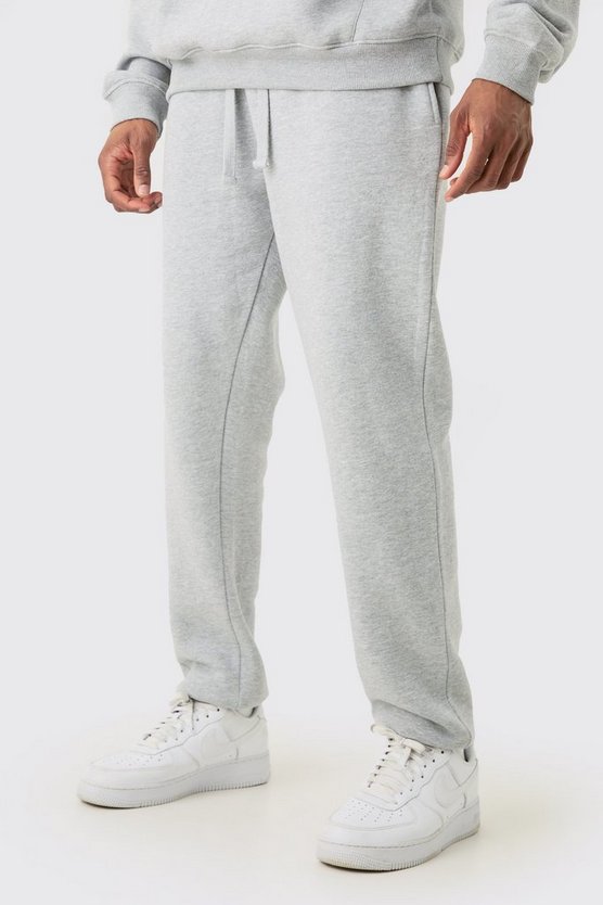 Tall graue Basic Slim-Fit Jogginghose