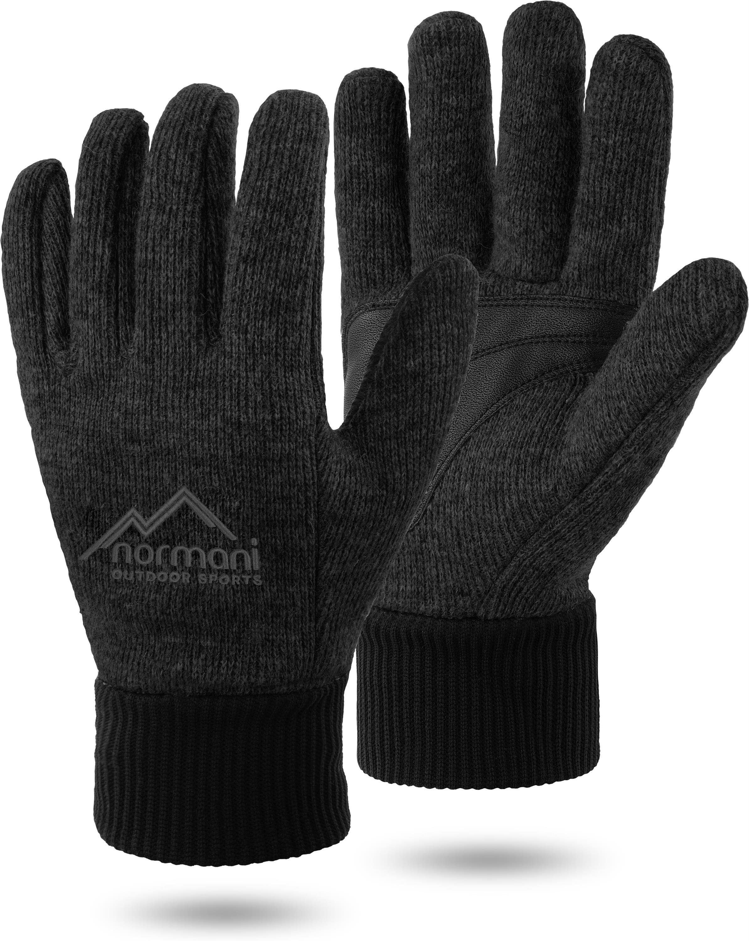 normani Strickhandschuhe Woll-Strick-Fingerhandschuhe Hamilton Winterhandschuhe Wollhandschuhe Outdoorhandschuhe Thermohandschuhe mit Thinsulate™ Thermofutterund Fleece Innenmaterial