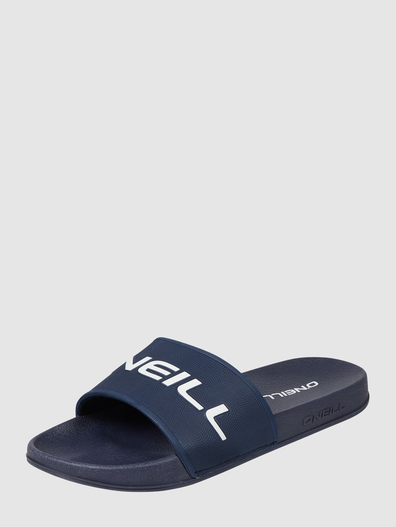 Slides mit Logo in marineblau