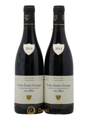Nuits Saint-Georges Aux Allots Domaine Chicotot 2015 - Lot de 2 Bouteilles