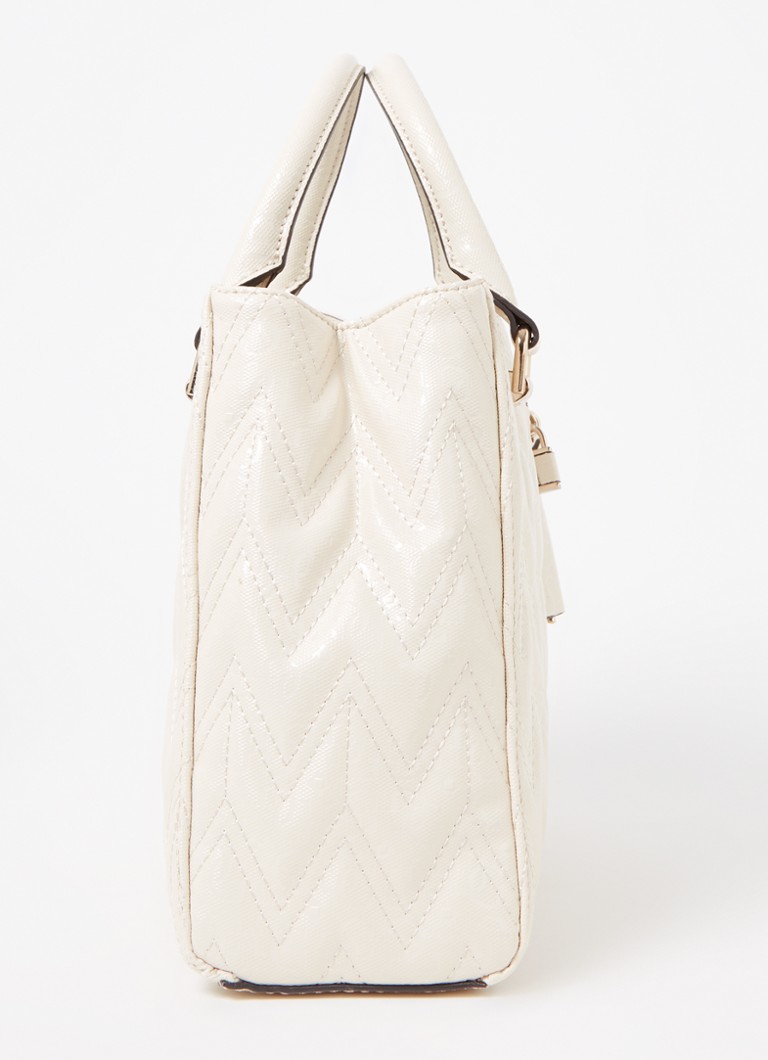 GUESS Adelard handbag with quilt pattern and detachable shoulder strap