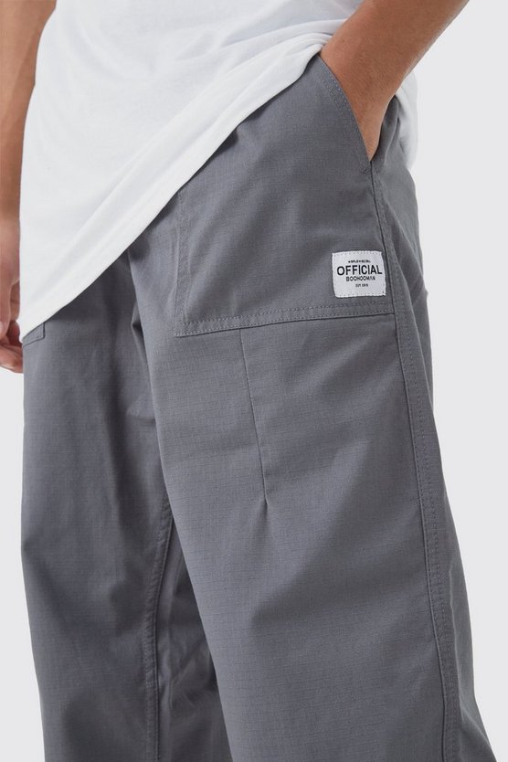 Tall elastische lockere Ripstop Hose mit Etikett
