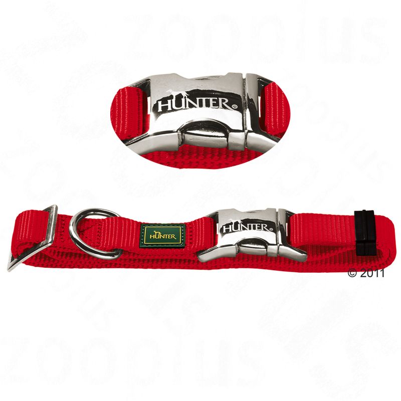 HUNTER Halsband Vario Basic Alu-Strong - rot