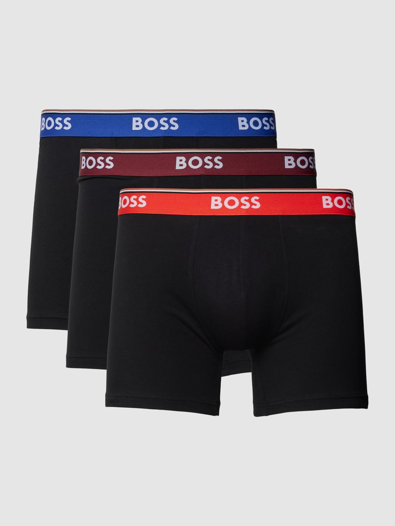 Trunks in Two-Tone-Machart im 3er-Pack in schwarz