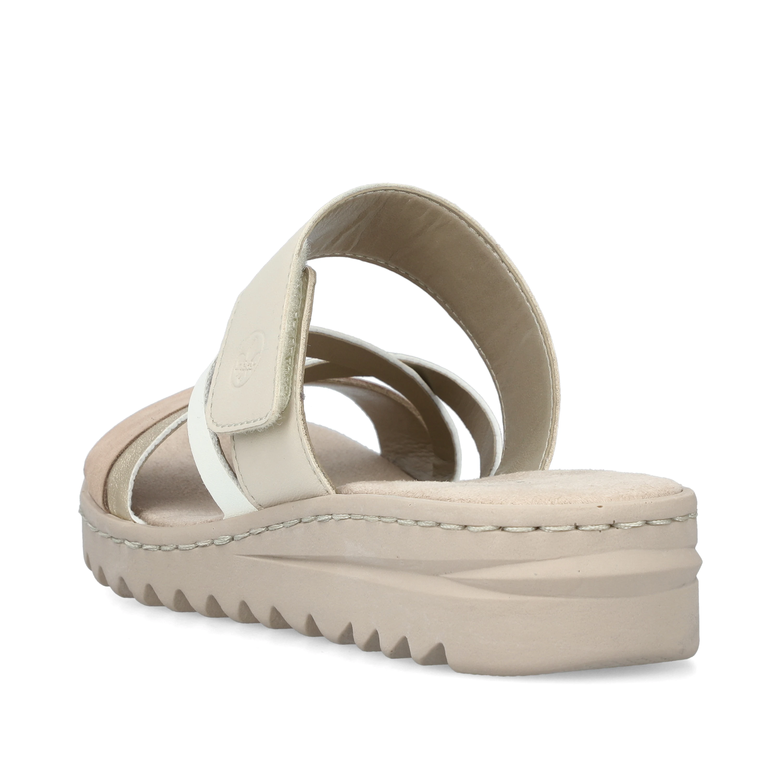 Rieker Damen Pantoletten champagner-zartrosa