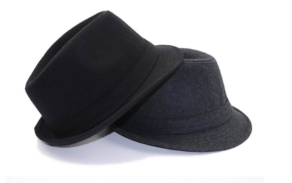 HutWorld Filzhut Fedora-Hut Mode Filz (für Mann und Frau, Stylischer Reisehut) breiter Krempe Vintage Style Dress Hut